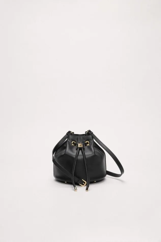 Luisa Spagnoli Crossbody Bags Ialiso 8211 Leather Bag Black 8211 Women