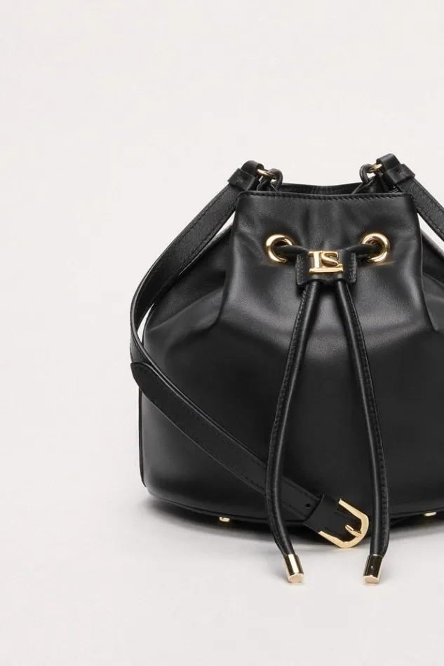 Luisa Spagnoli Crossbody Bags Ialiso 8211 Leather Bag Black 8211 Women Luisa Spagnoli Crossbody Bags Ialiso 8211 Leather Bag Black 8211 Women