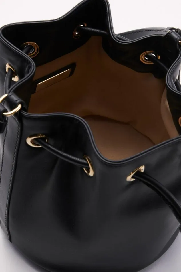 Luisa Spagnoli Crossbody Bags Ialiso 8211 Leather Bag Black 8211 Women Luisa Spagnoli Crossbody Bags Ialiso 8211 Leather Bag Black 8211 Women