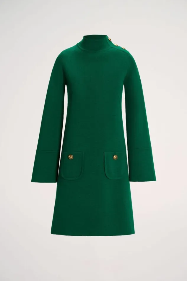 Luisa Spagnoli Dresses and Jumpsuits Melodiosa 8211 Knit Dress Green 8211 Women Luisa Spagnoli Dresses and Jumpsuits Melodiosa 8211 Knit Dress Green 8211 Women
