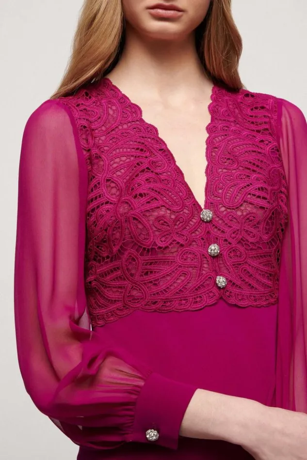 Luisa Spagnoli Formal Dresses Genovese 8211 Elegant Silk Dress 8211 Women Luisa Spagnoli Formal Dresses Genovese 8211 Elegant Silk Dress 8211 Women