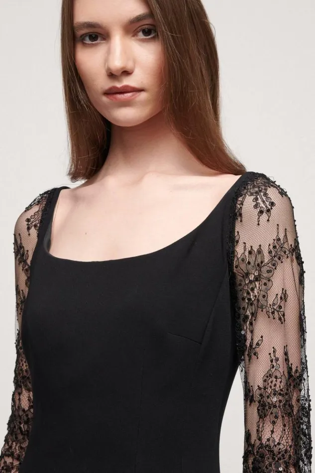 Luisa Spagnoli Formal Dresses Gerard 8211 Elegant Dress Black 8211 Women Luisa Spagnoli Formal Dresses Gerard 8211 Elegant Dress Black 8211 Women