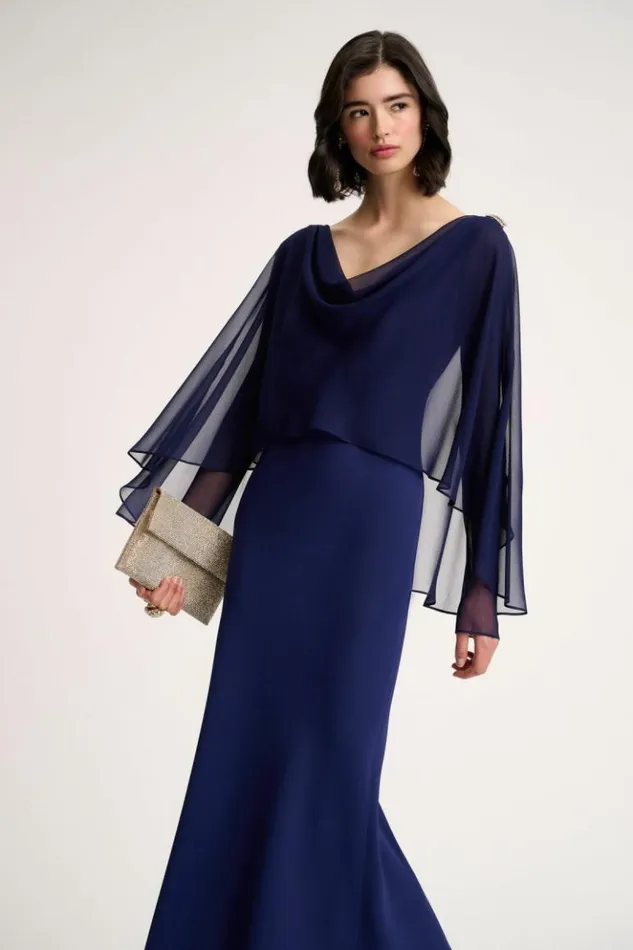 Luisa Spagnoli Formal Dresses Graffa 8211 Elegant Dress Blue Purplish 8211 Women