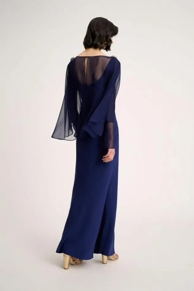 Luisa Spagnoli Formal Dresses Graffa 8211 Elegant Dress Blue Purplish 8211 Women Luisa Spagnoli Formal Dresses Graffa 8211 Elegant Dress Blue Purplish 8211 Women