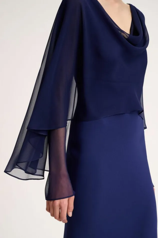 Luisa Spagnoli Formal Dresses Graffa 8211 Elegant Dress Blue Purplish 8211 Women Luisa Spagnoli Formal Dresses Graffa 8211 Elegant Dress Blue Purplish 8211 Women