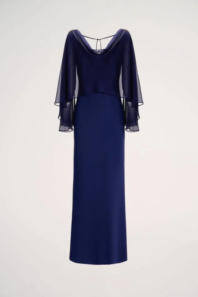 Luisa Spagnoli Formal Dresses Graffa 8211 Elegant Dress Blue Purplish 8211 Women Luisa Spagnoli Formal Dresses Graffa 8211 Elegant Dress Blue Purplish 8211 Women