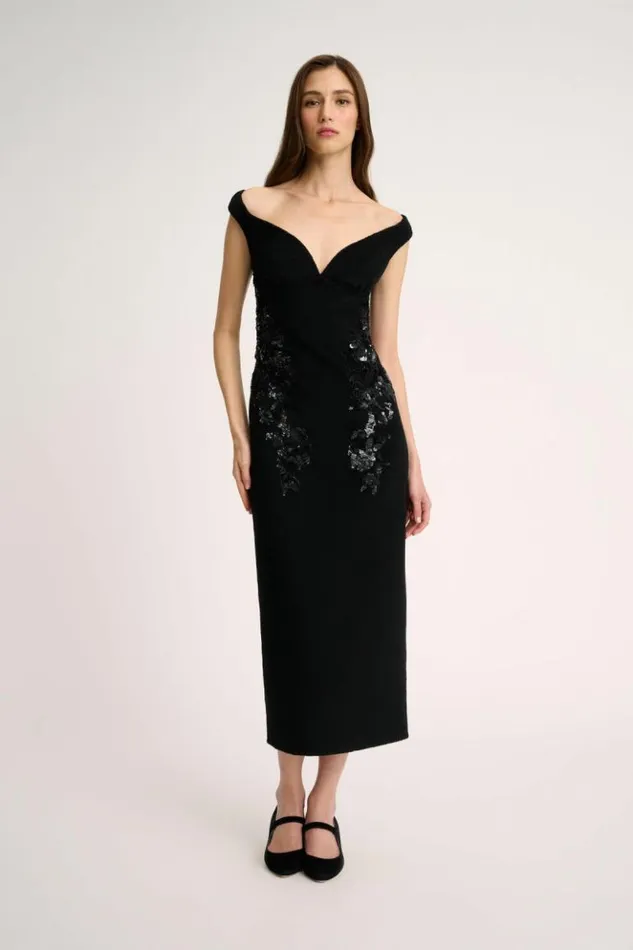 Luisa Spagnoli Formal Dresses Grato 8211 Elegant Dress 8211 Fashion Show Black 8211 Women
