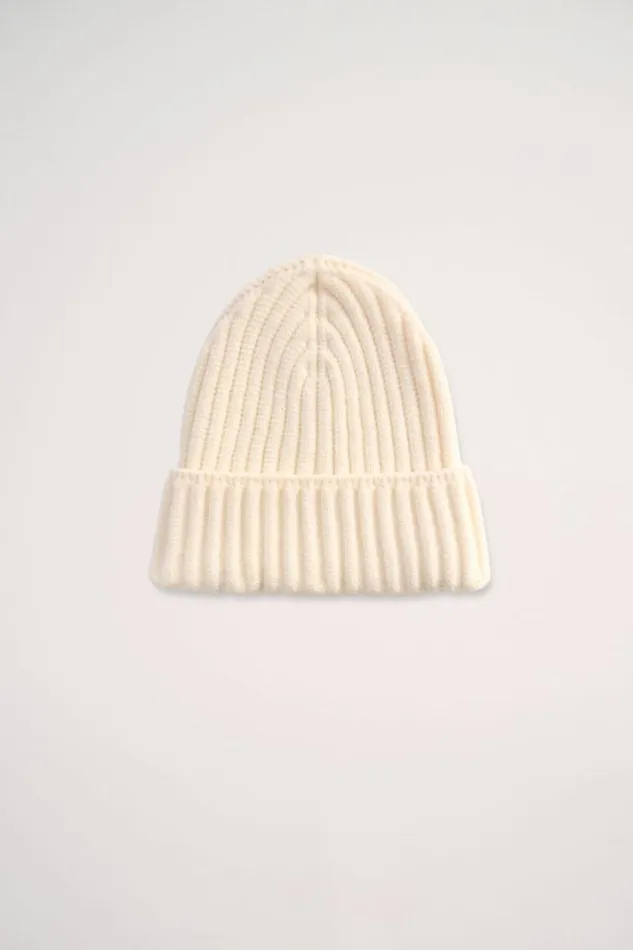 Luisa Spagnoli Hats And Gloves Merin 8211 Ribbed Hat 8211 Fashion Show Cream 8211 Women