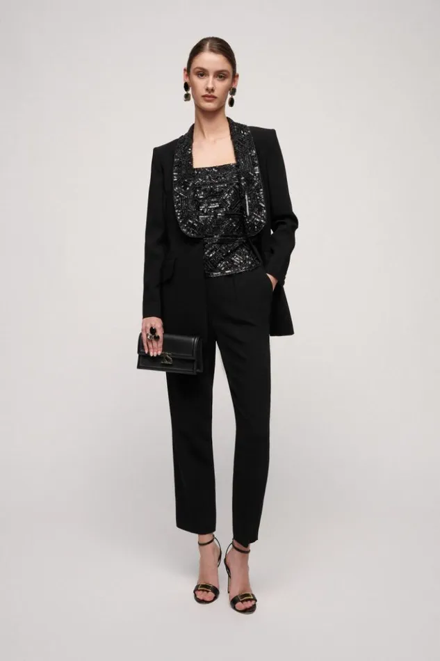 Luisa Spagnoli Jackets and Blazers Sagacia 8211 Elegant Jacket Black 8211 Women