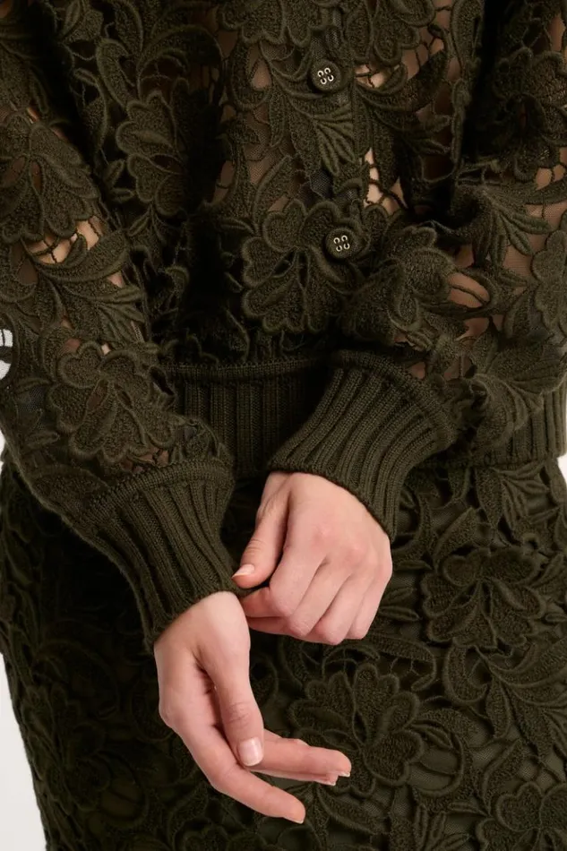 Luisa Spagnoli Jackets and Blazers Segesta 8211 Lace Cardigan 8211 Fashion Show 8211 Women Luisa Spagnoli Jackets and Blazers Segesta 8211 Lace Cardigan 8211 Fashion Show 8211 Women