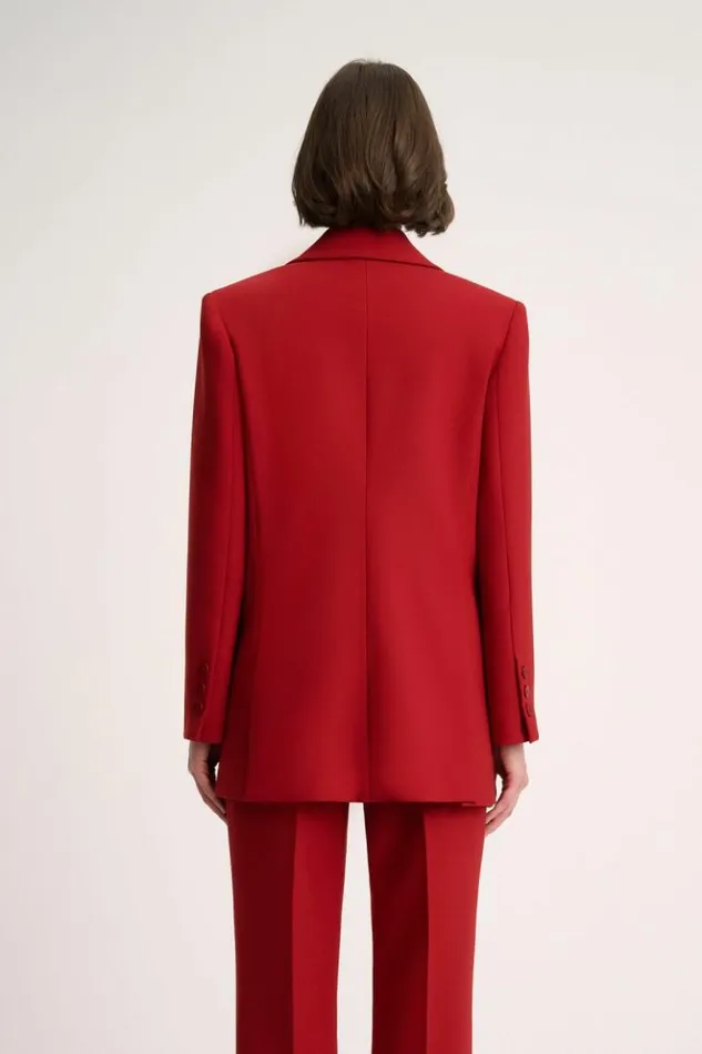 Luisa Spagnoli Jackets and Blazers Sfinge 8211 DoubleBreasted Jacket Red 8211 Women Luisa Spagnoli Jackets and Blazers Sfinge 8211 DoubleBreasted Jacket Red 8211 Women