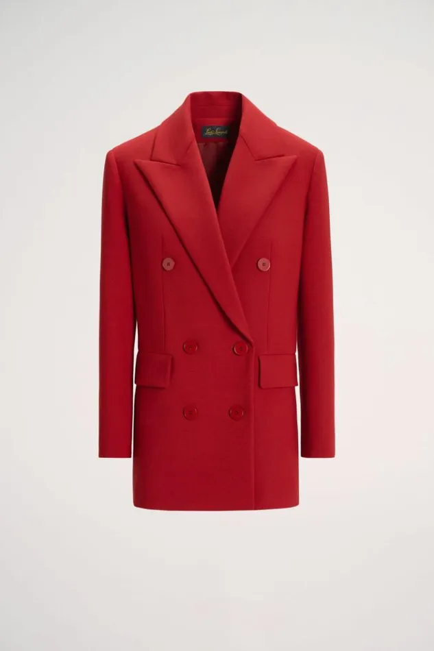 Luisa Spagnoli Jackets and Blazers Sfinge 8211 DoubleBreasted Jacket Red 8211 Women Luisa Spagnoli Jackets and Blazers Sfinge 8211 DoubleBreasted Jacket Red 8211 Women