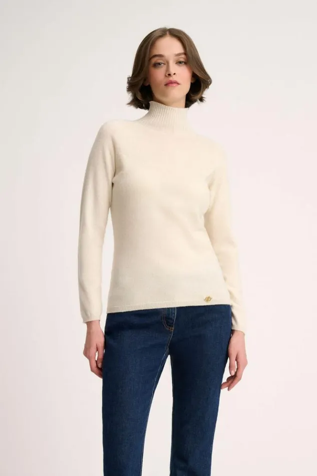 Luisa Spagnoli Knitwear Campo 8211 Cashmere Pullover Cream 8211 Women