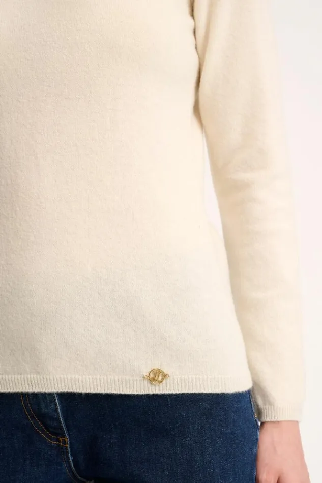 Luisa Spagnoli Knitwear Campo 8211 Cashmere Pullover Cream 8211 Women Luisa Spagnoli Knitwear Campo 8211 Cashmere Pullover Cream 8211 Women