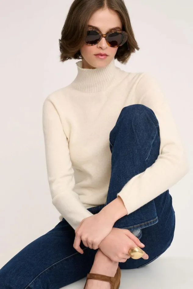 Luisa Spagnoli Knitwear Campo 8211 Cashmere Pullover Cream 8211 Women Luisa Spagnoli Knitwear Campo 8211 Cashmere Pullover Cream 8211 Women