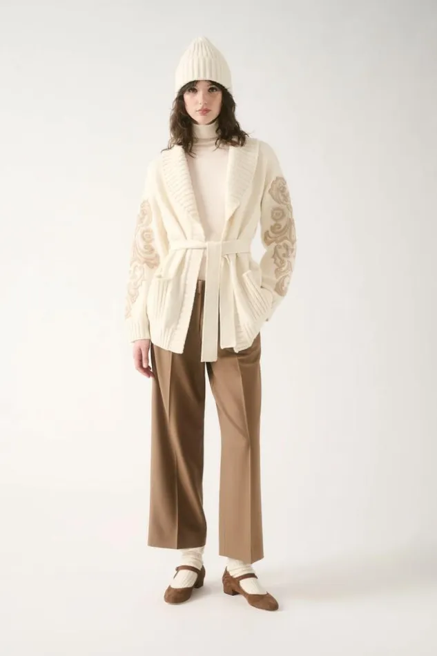 Luisa Spagnoli Knitwear Mano 8211 Wool Pullover Cream 8211 Women Luisa Spagnoli Knitwear Mano 8211 Wool Pullover Cream 8211 Women
