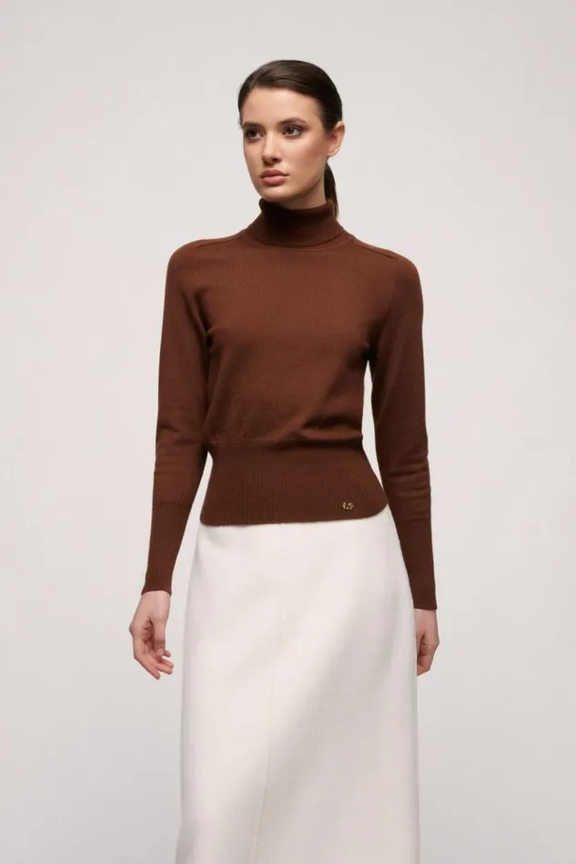 Luisa Spagnoli Knitwear Manos 8211 Wool Pullover Brown 8211 Women