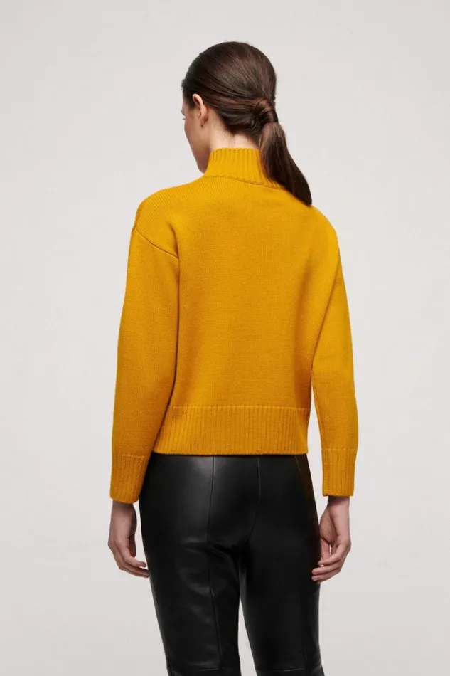 Luisa Spagnoli Knitwear Margotta 8211 Wool Pullover Mustard 8211 Women