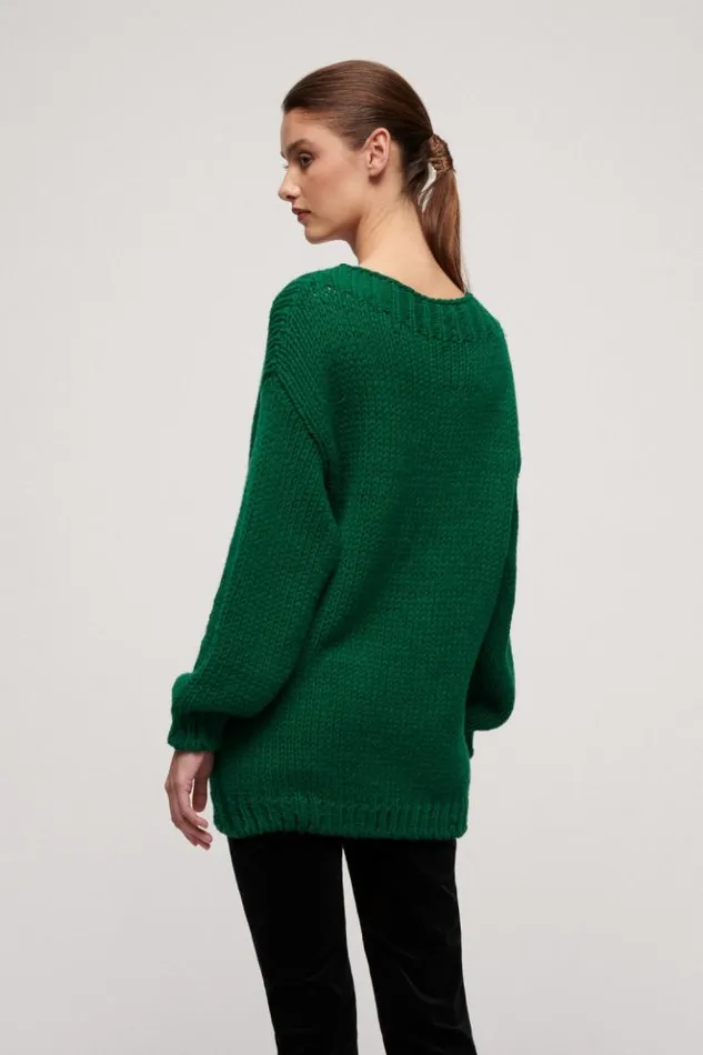 Luisa Spagnoli Knitwear Marusca 8211 Wool Pullover Green 8211 Women Luisa Spagnoli Knitwear Marusca 8211 Wool Pullover Green 8211 Women