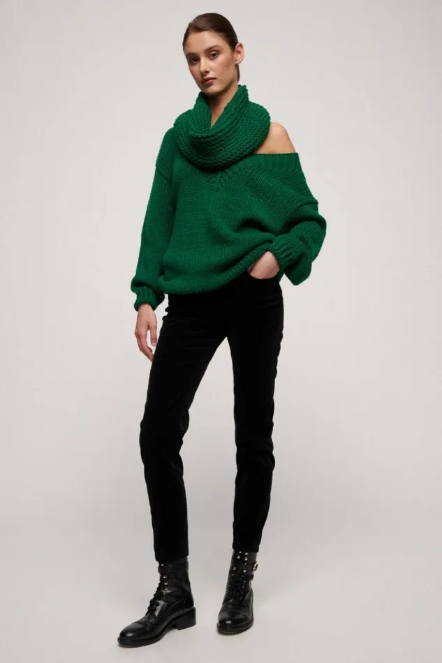 Luisa Spagnoli Knitwear Marusca 8211 Wool Pullover Green 8211 Women Luisa Spagnoli Knitwear Marusca 8211 Wool Pullover Green 8211 Women