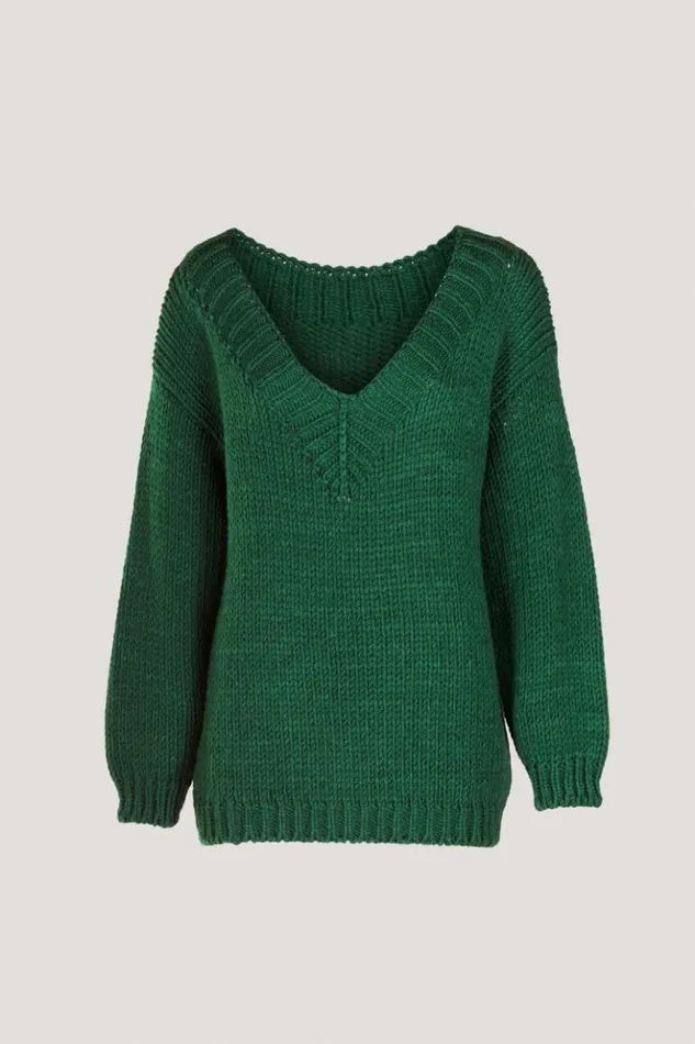 Luisa Spagnoli Knitwear Marusca 8211 Wool Pullover Green 8211 Women Luisa Spagnoli Knitwear Marusca 8211 Wool Pullover Green 8211 Women