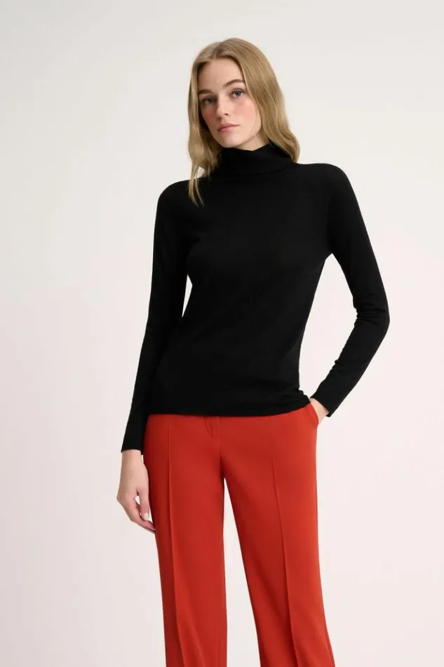 Luisa Spagnoli Knitwear Montefalco 8211 Lightweight Knit Pullover Black 8211 Women