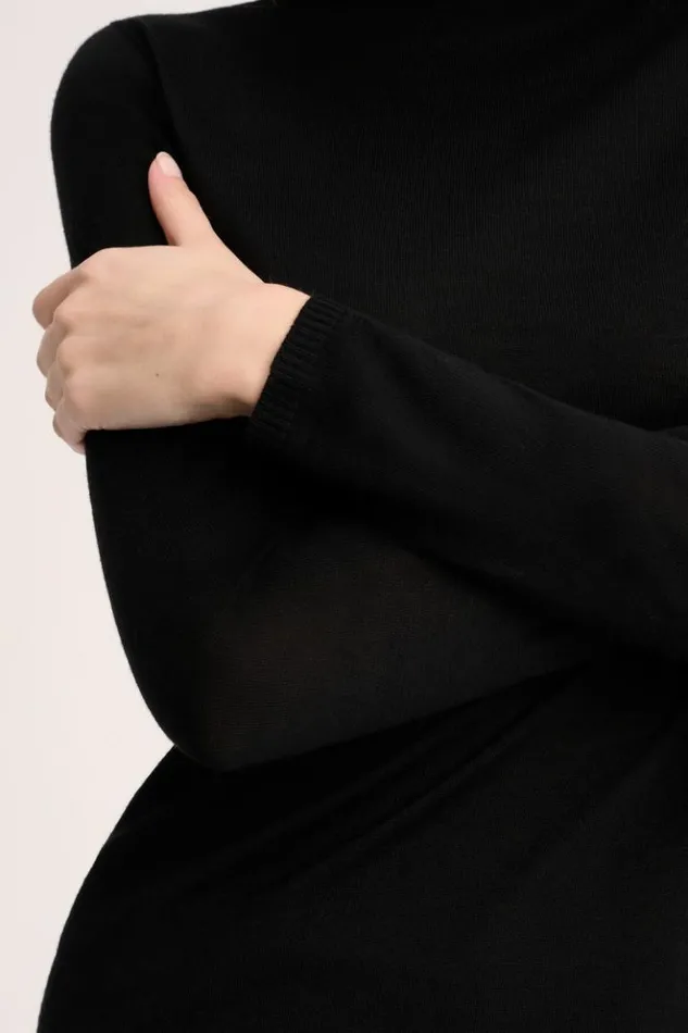 Luisa Spagnoli Knitwear Montefalco 8211 Lightweight Knit Pullover Black 8211 Women Luisa Spagnoli Knitwear Montefalco 8211 Lightweight Knit Pullover Black 8211 Women