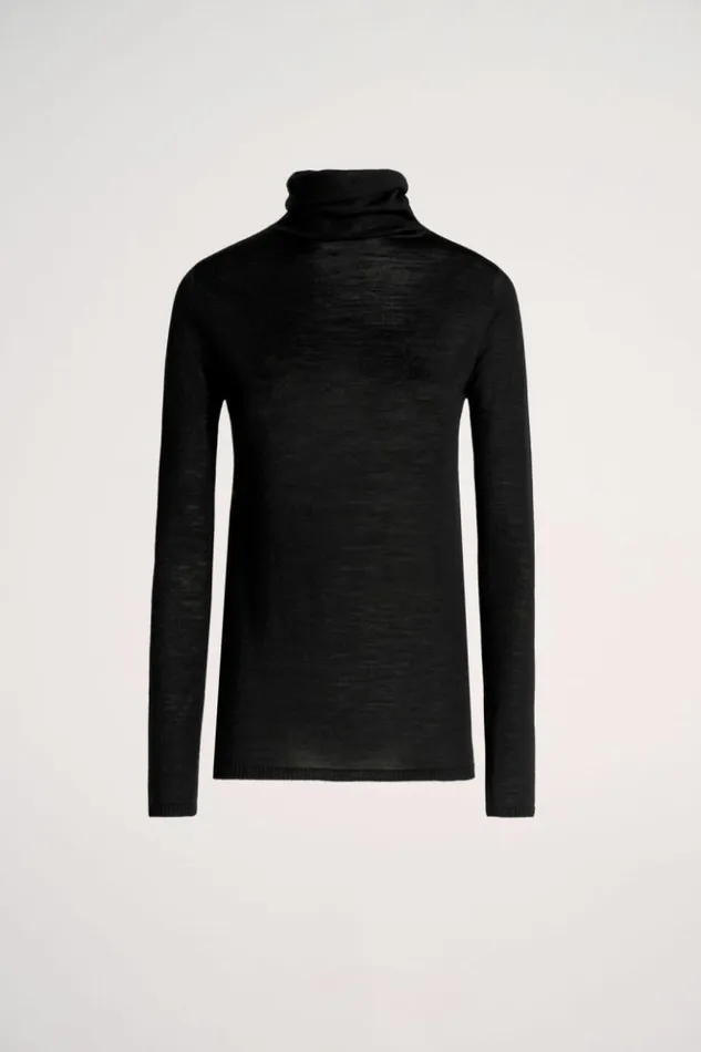 Luisa Spagnoli Knitwear Montefalco 8211 Lightweight Knit Pullover Black 8211 Women Luisa Spagnoli Knitwear Montefalco 8211 Lightweight Knit Pullover Black 8211 Women