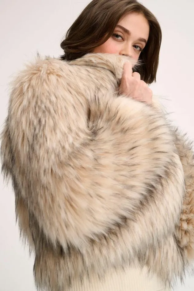 Luisa Spagnoli Outerwear Saga 8211 Faux Fur Jacket 8211 Women Luisa Spagnoli Outerwear Saga 8211 Faux Fur Jacket 8211 Women