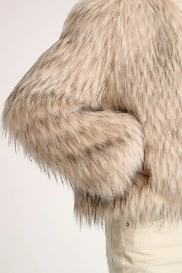 Luisa Spagnoli Outerwear Saga 8211 Faux Fur Jacket 8211 Women Luisa Spagnoli Outerwear Saga 8211 Faux Fur Jacket 8211 Women