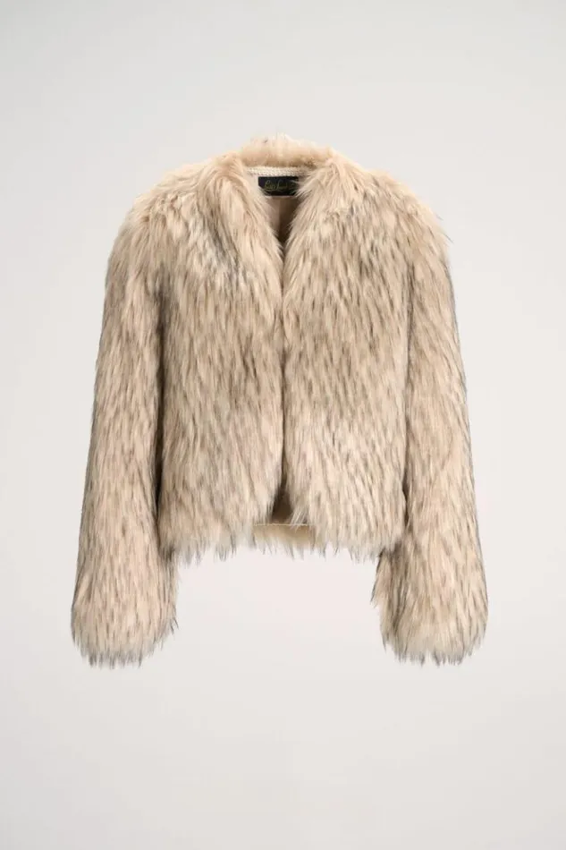Luisa Spagnoli Outerwear Saga 8211 Faux Fur Jacket 8211 Women Luisa Spagnoli Outerwear Saga 8211 Faux Fur Jacket 8211 Women