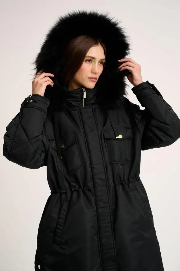 Luisa Spagnoli Outerwear Scalo 8211 Quilted Parka Black 8211 Women Luisa Spagnoli Outerwear Scalo 8211 Quilted Parka Black 8211 Women