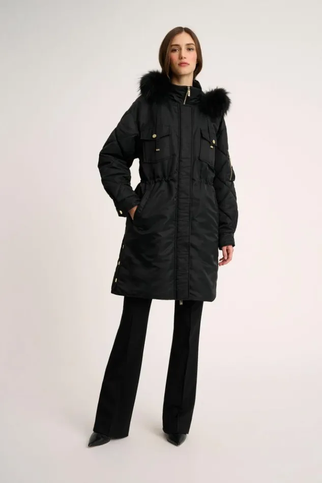 Luisa Spagnoli Outerwear Scalo 8211 Quilted Parka Black 8211 Women Luisa Spagnoli Outerwear Scalo 8211 Quilted Parka Black 8211 Women