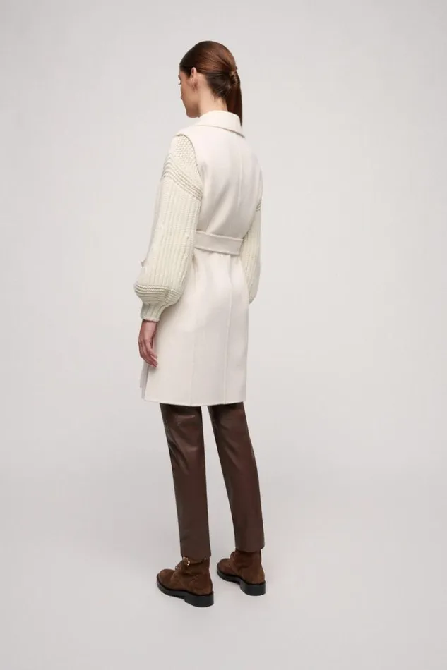 Luisa Spagnoli Outerwear Sula 8211 RobeStyle Gilet Cream 8211 Women Luisa Spagnoli Outerwear Sula 8211 RobeStyle Gilet Cream 8211 Women