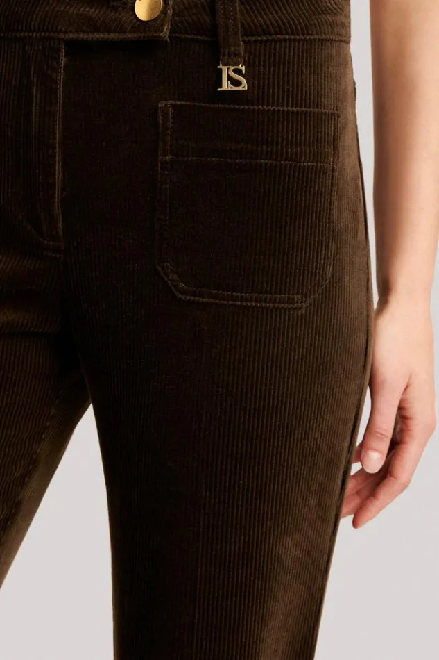 Luisa Spagnoli Pants Ofena 8211 Flared Jeans Brown 8211 Women Luisa Spagnoli Pants Ofena 8211 Flared Jeans Brown 8211 Women