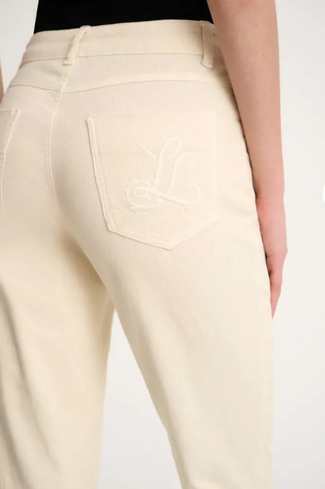 Luisa Spagnoli Pants Ogniora 8211 Corduroy Trousers Cream 8211 Women