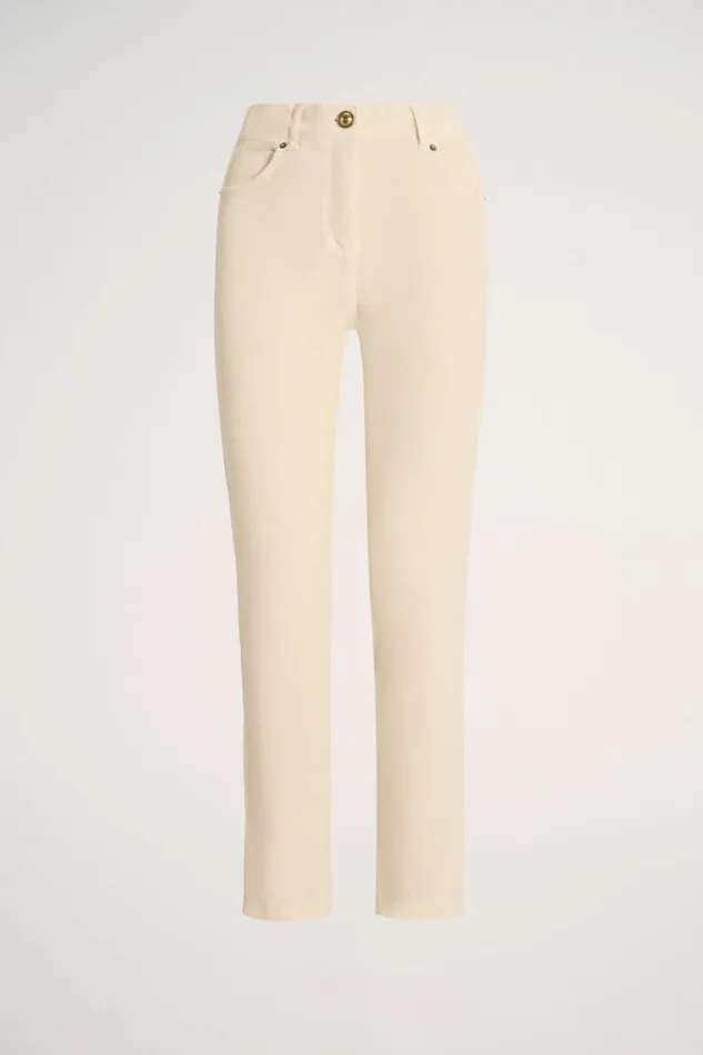 Luisa Spagnoli Pants Ogniora 8211 Corduroy Trousers Cream 8211 Women