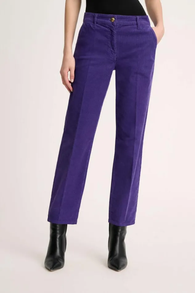 Luisa Spagnoli Pants Olimpica 8211 Corduroy Trousers Purple 8211 Women