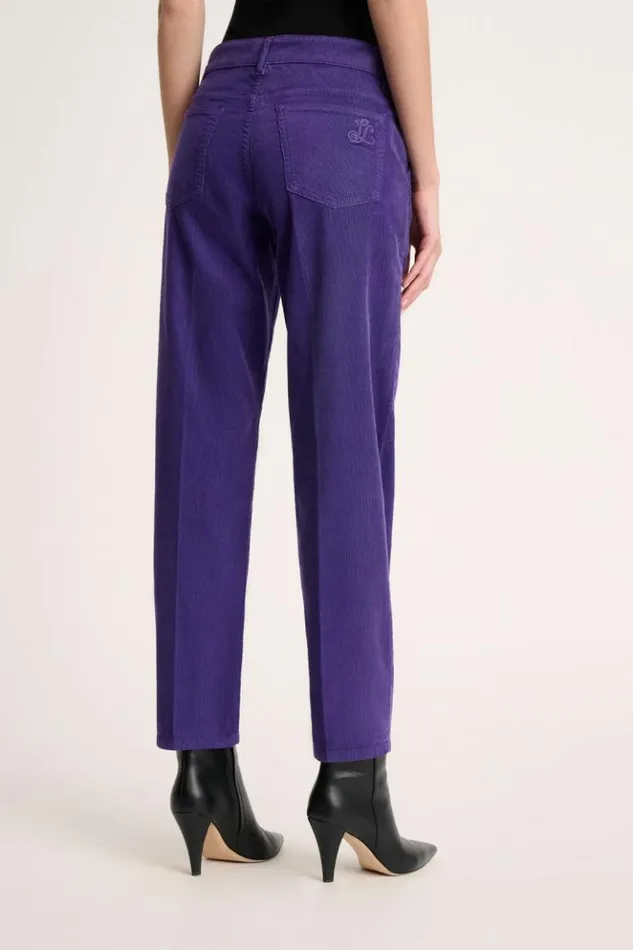 Luisa Spagnoli Pants Olimpica 8211 Corduroy Trousers Purple 8211 Women Luisa Spagnoli Pants Olimpica 8211 Corduroy Trousers Purple 8211 Women