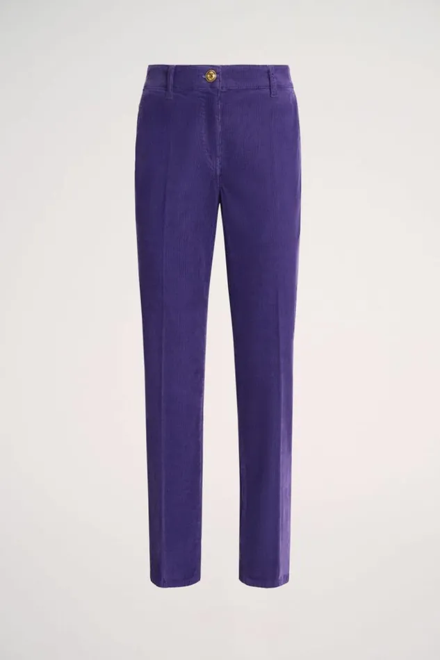 Luisa Spagnoli Pants Olimpica 8211 Corduroy Trousers Purple 8211 Women Luisa Spagnoli Pants Olimpica 8211 Corduroy Trousers Purple 8211 Women