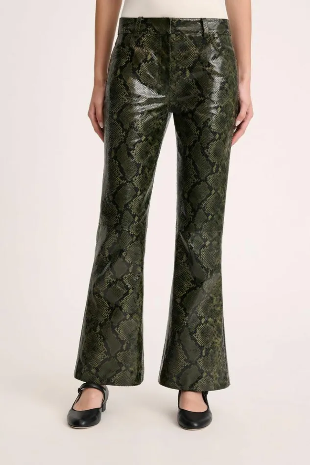 Luisa Spagnoli Pants Olivi 8211 Leather Trousers 8211 Fashion Show 8211 Women