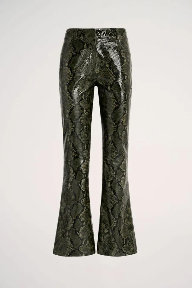 Luisa Spagnoli Pants Olivi 8211 Leather Trousers 8211 Fashion Show 8211 Women Luisa Spagnoli Pants Olivi 8211 Leather Trousers 8211 Fashion Show 8211 Women
