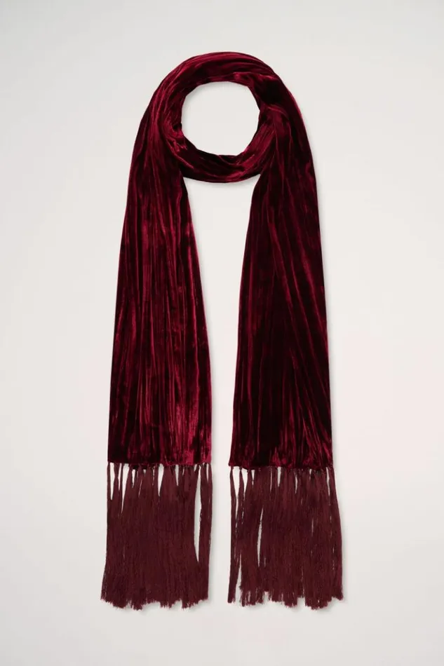Luisa Spagnoli Scarves And Foulards Registro 8211 Velvet Stole Burgundy 8211 Women Luisa Spagnoli Scarves And Foulards Registro 8211 Velvet Stole Burgundy 8211 Women