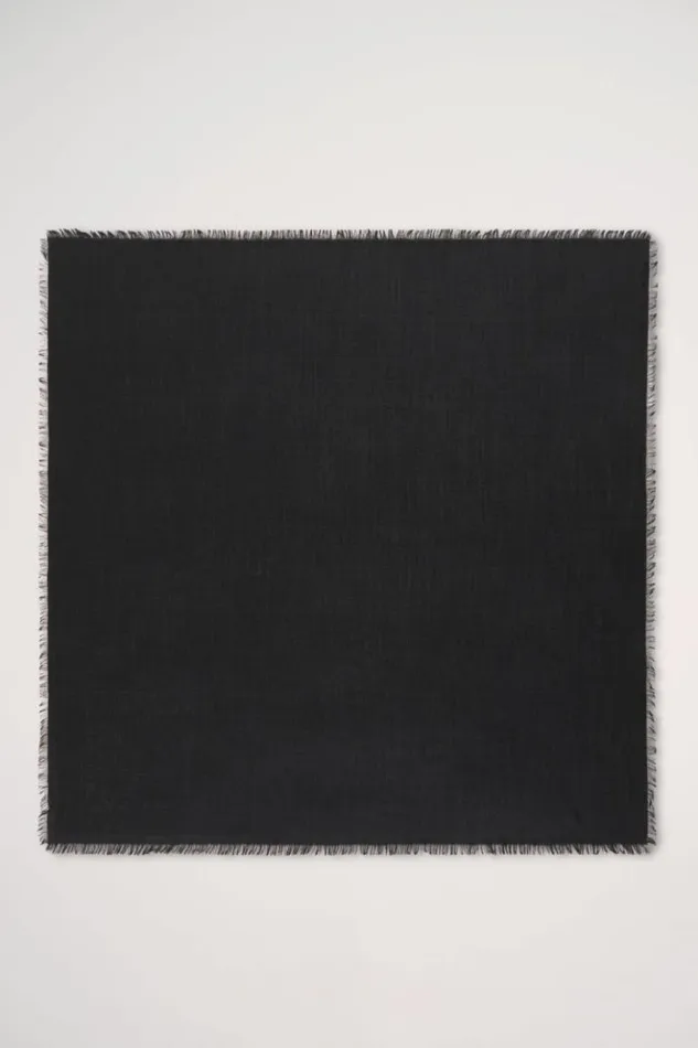 Luisa Spagnoli Scarves And Foulards Romanzo 8211 Silk Blend Wool Shawl Black 8211 Women Luisa Spagnoli Scarves And Foulards Romanzo 8211 Silk Blend Wool Shawl Black 8211 Women