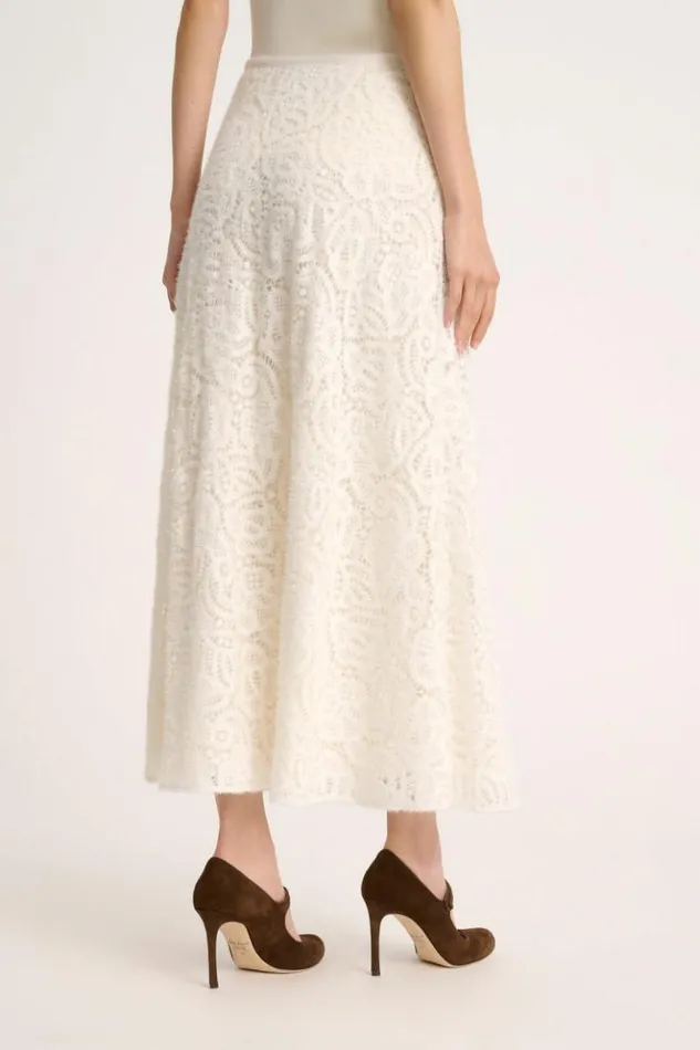 Luisa Spagnoli Skirts And Shorts Fastosa 8211 Lace Skirt Cream 8211 Women Luisa Spagnoli Skirts And Shorts Fastosa 8211 Lace Skirt Cream 8211 Women