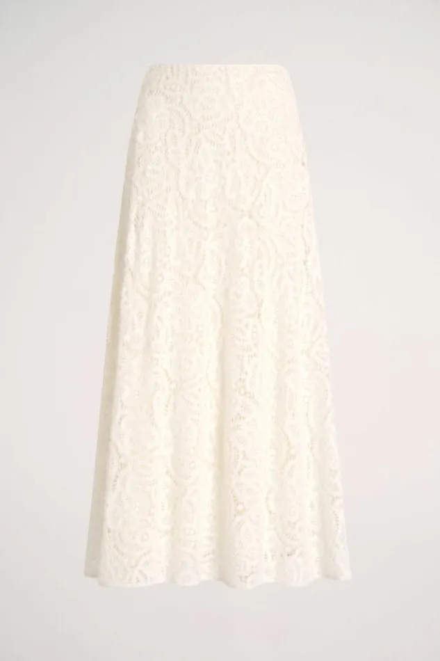 Luisa Spagnoli Skirts And Shorts Fastosa 8211 Lace Skirt Cream 8211 Women Luisa Spagnoli Skirts And Shorts Fastosa 8211 Lace Skirt Cream 8211 Women