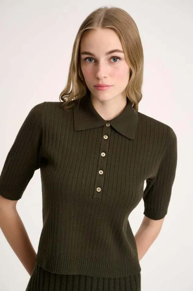 Luisa Spagnoli Tops And TShirts Medeola 8211 Knit Polo 8211 Fashion Show 8211 Women