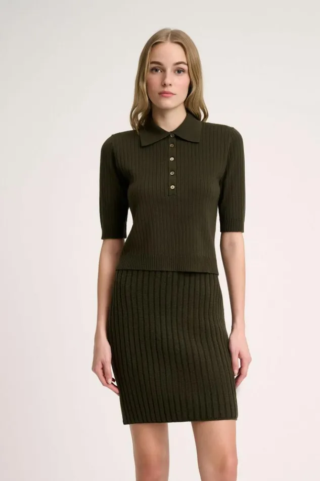Luisa Spagnoli Tops And TShirts Medeola 8211 Knit Polo 8211 Fashion Show 8211 Women Luisa Spagnoli Tops And TShirts Medeola 8211 Knit Polo 8211 Fashion Show 8211 Women
