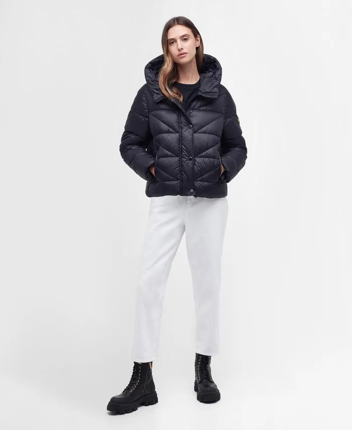 Lyle Quilted Jacket Blackblack Women Barbour Quilted Jackets