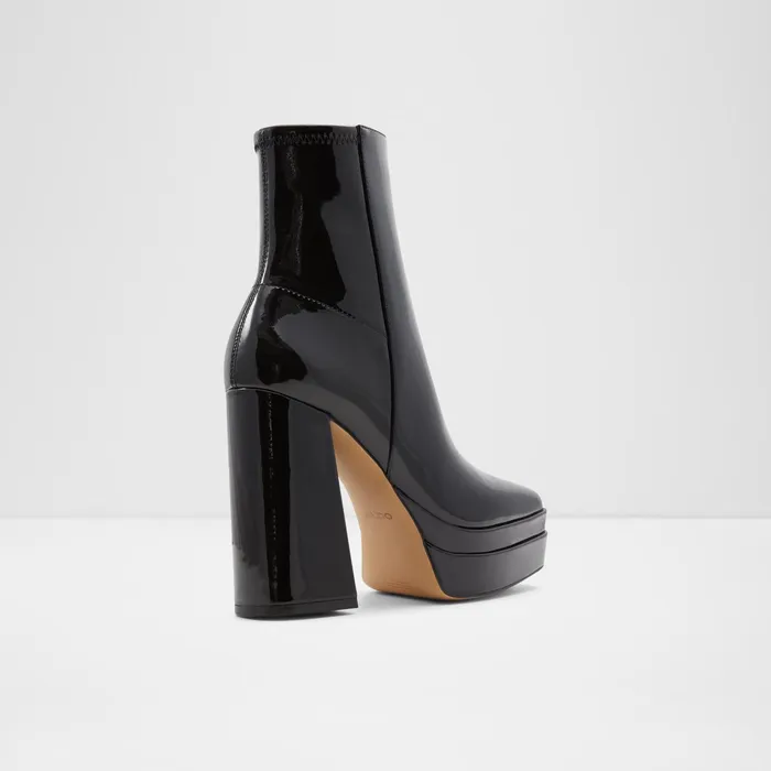 Mabel Black Synthetic Patent Women ALDO Boots